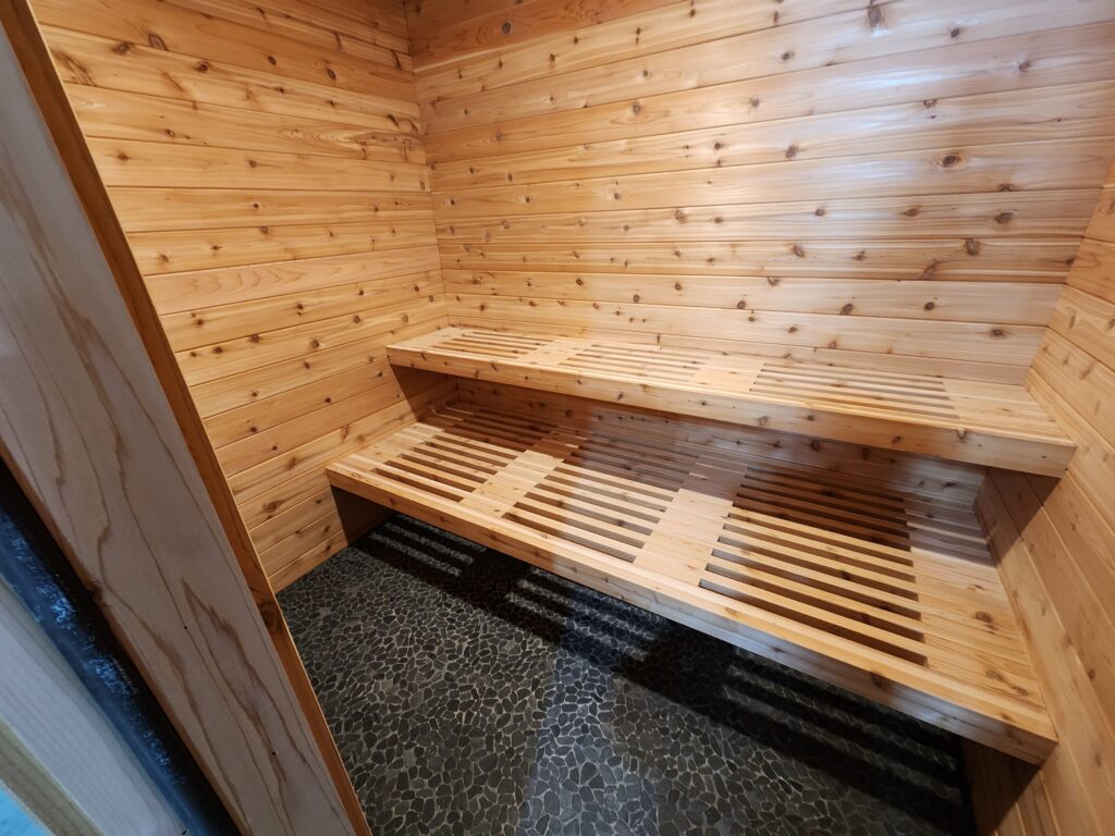 Sauna room remodeled