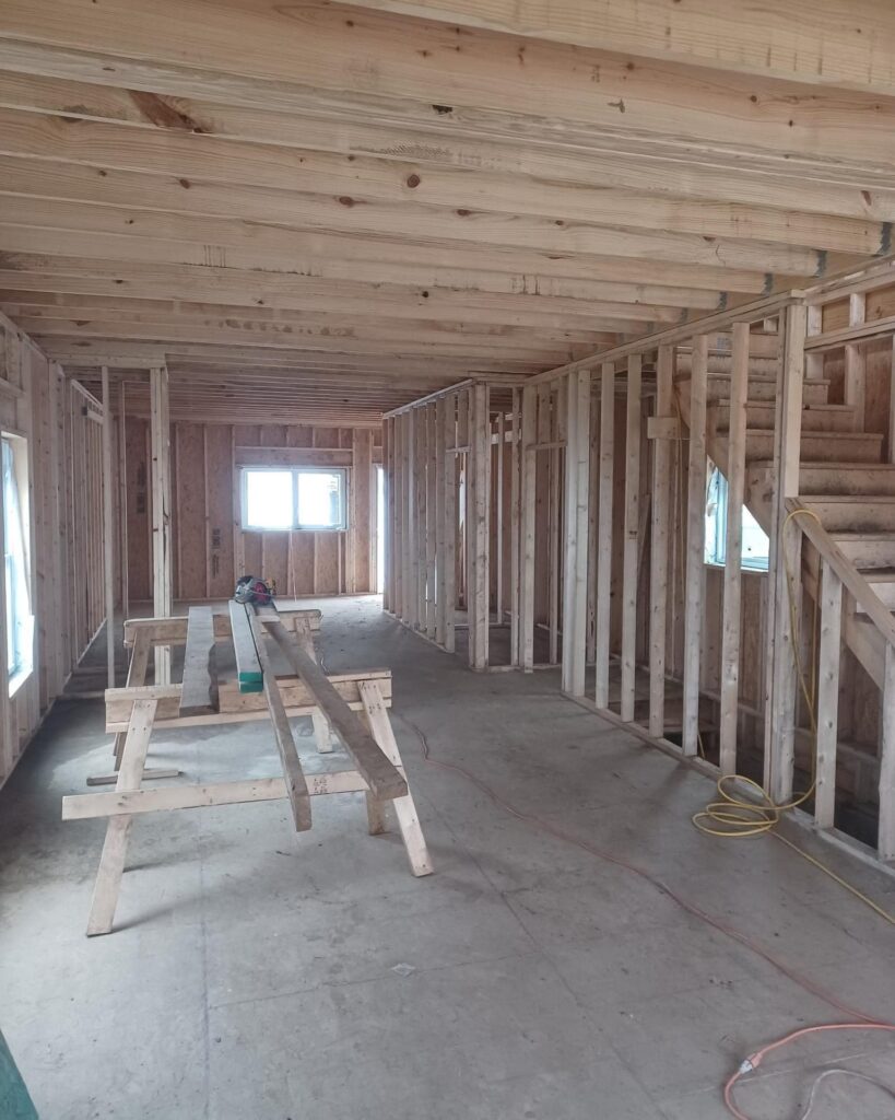 inside house construction